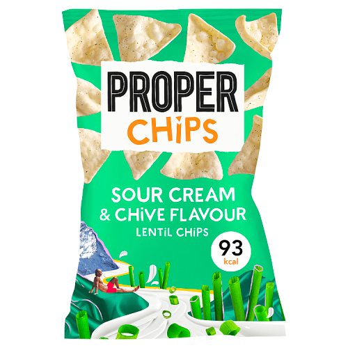 Properchips Sour Cream & Chive Flavour Lentil Chips 20g – E-Natural ...